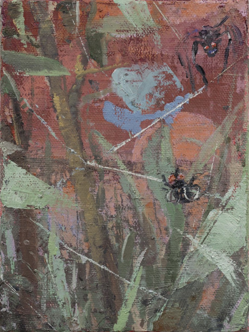 Fritz Bornstück, Fette Beute, 2023, Huile sur toile, 24 x 18 cm